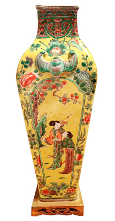 ChineseFamilleVerteVase