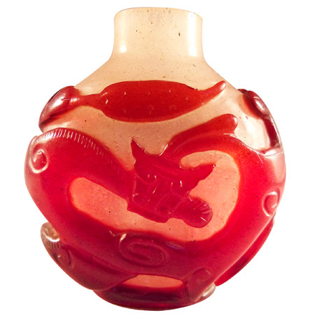 Chinese Peking Glass Snuff Bottle