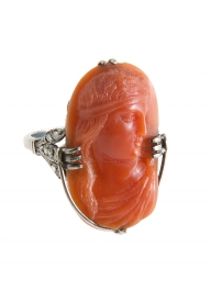 Antique Red Coral Ring