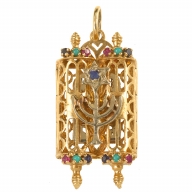 Judaica Gold Charm