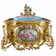 Sevres Gilt Bronze and Porcelain Box