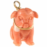 Coral Dog Charm