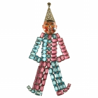 Costume Jewelry Clown Pin